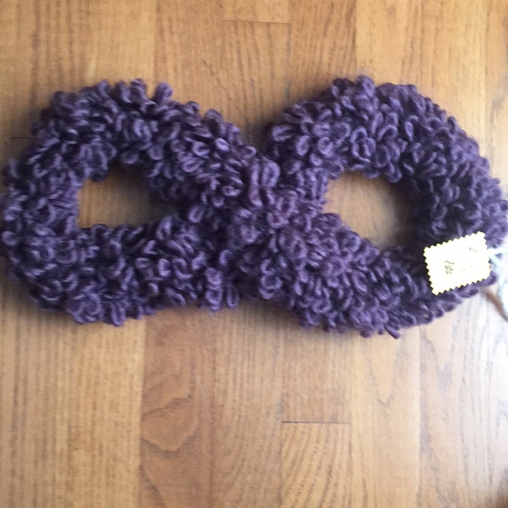 Purple loop infinity scarf